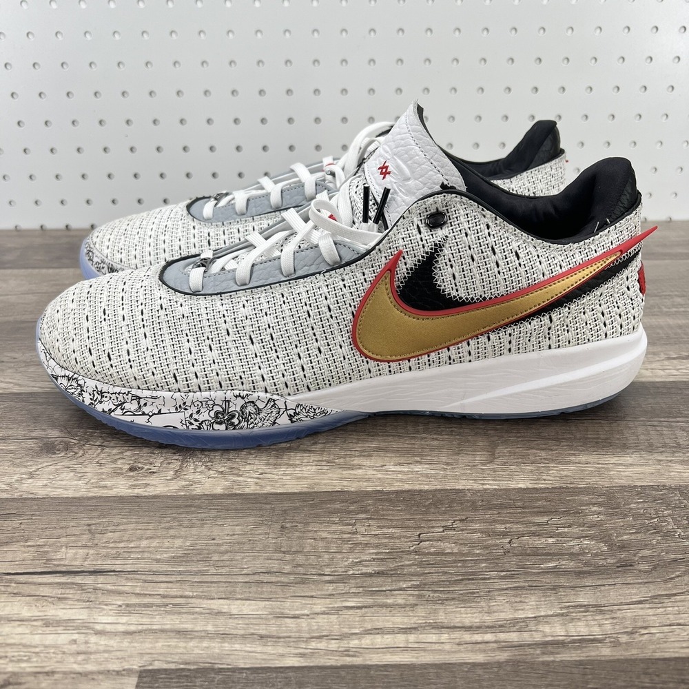 Nike LeBron 20 The Debut Gray Low Basketball Shoes Men's Size 18 [DJ5423-100] - Picture 2 of 10